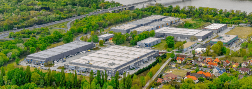 Városi logisztikai park Budapest északi oldalán